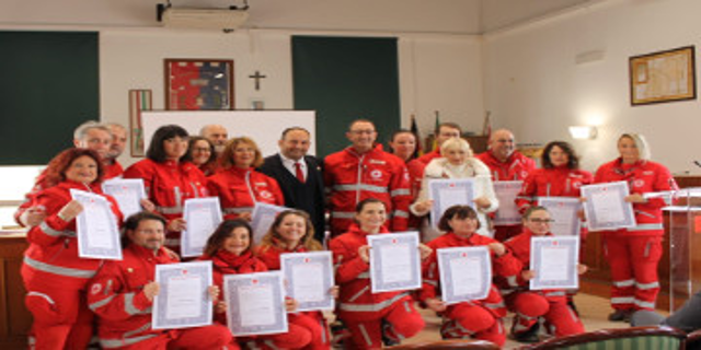 Croce Rossa Italiana e il Comune di Pomezia incontrano le aziende, sostenitori e Volontari CRI che si sono distinti durante il periodo pandemico