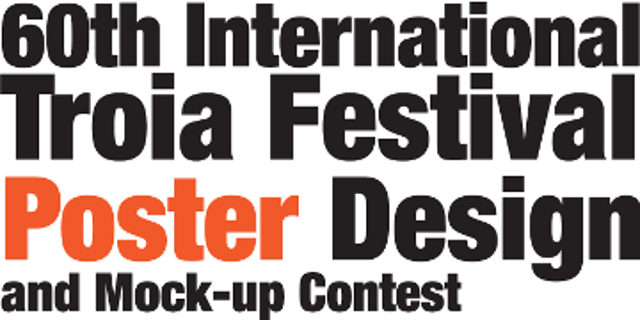 60th International Troia Festival Poster Design and mock-up Contest