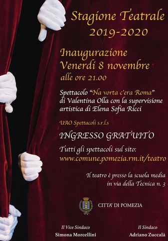 Teatro a Pomezia Inaugurazione della stagione teatrale 2019/2020