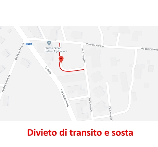Divieto temporaneo di transito e sosta, con rimozione forzata- Piazza Araldo di Crollalanza, Santa Procula